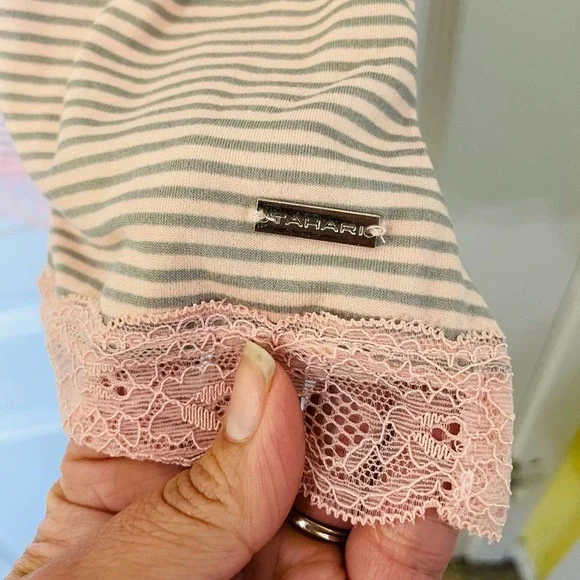 Tahari Tank & Short Set Pink Lace Hen Size 1X - Picture 3 of 7